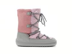 Winter Kids Barefoot Be Lenka Snowfox Kids, Pink & Grey