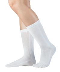 Knitido Essential Cotton Toe Socks, White