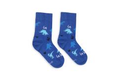 Be Lenka Kids Crew Socks, Dino Royal Blue