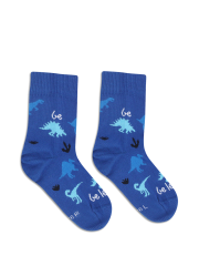 Be Lenka Kids Crew Socks, Dino Royal Blue
