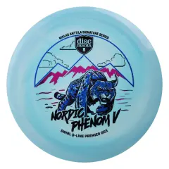 Discmania Q-Line Swirl Premier DD3 - Nordic Phenom V - Niklas Anttila Signature Series, Blue/white