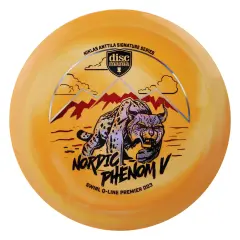 Discmania Q-Line Swirl Premier DD3 - Nordic Phenom V - Niklas Anttila Signature Series, Orange/white