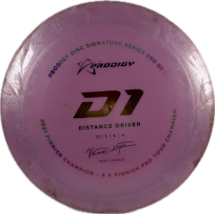 Käytetty kiekko Prodigy D1 500 Plastic Väinö Mäkelä Signature
